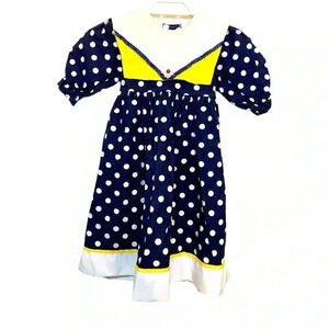 Vintage Little Princess Fancy Dress w Bow  at the Back